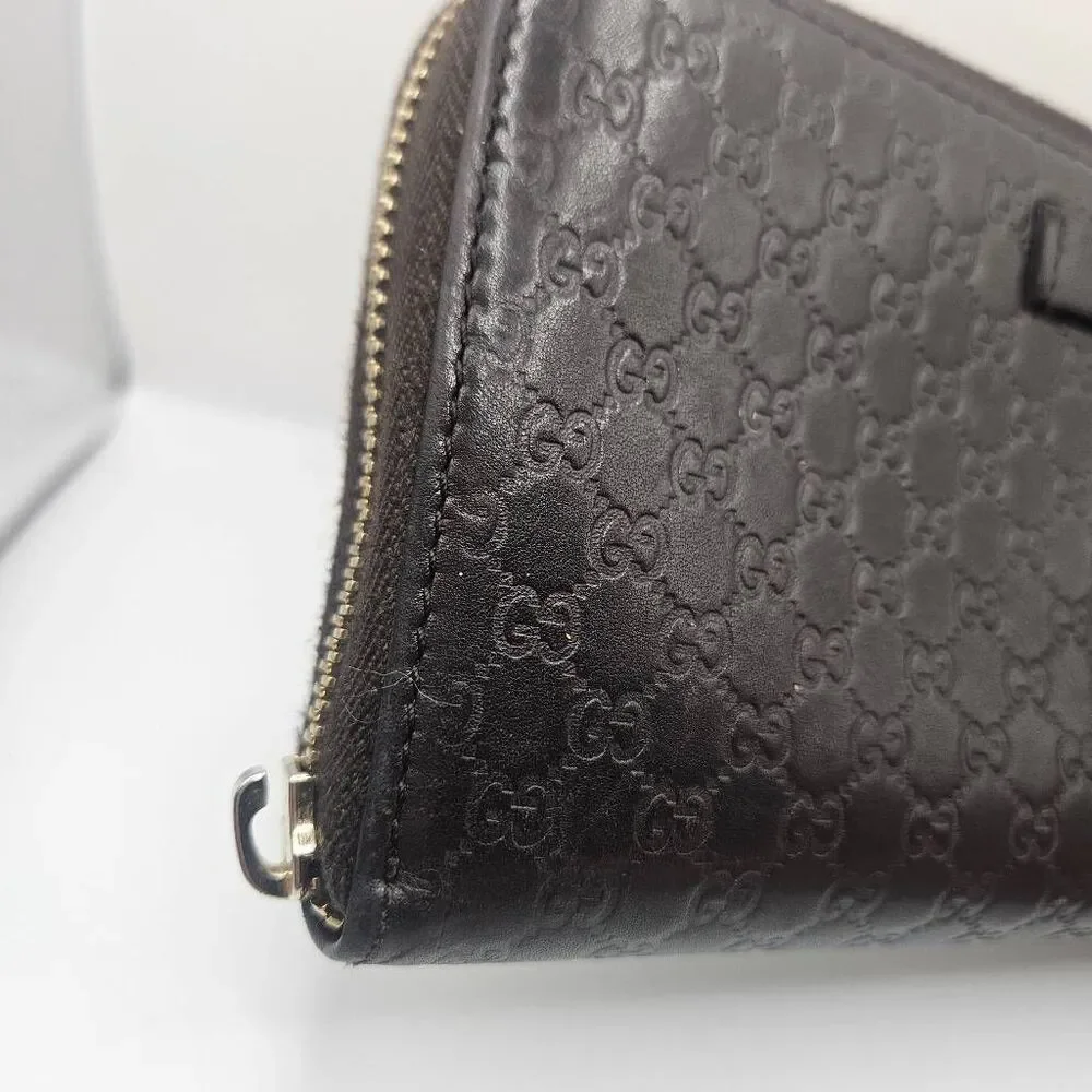 Gucci Micro Guccissima Brown Leather Wallet - Picture 5 of 8
